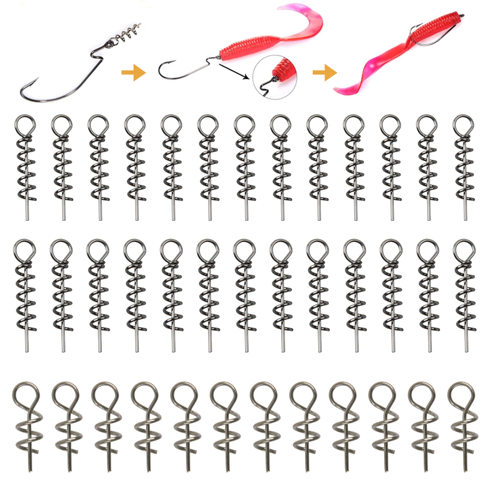 Fishing Hook Stainless Steel - 30szt Sprężyna blokująca ze stali nierdzewnej