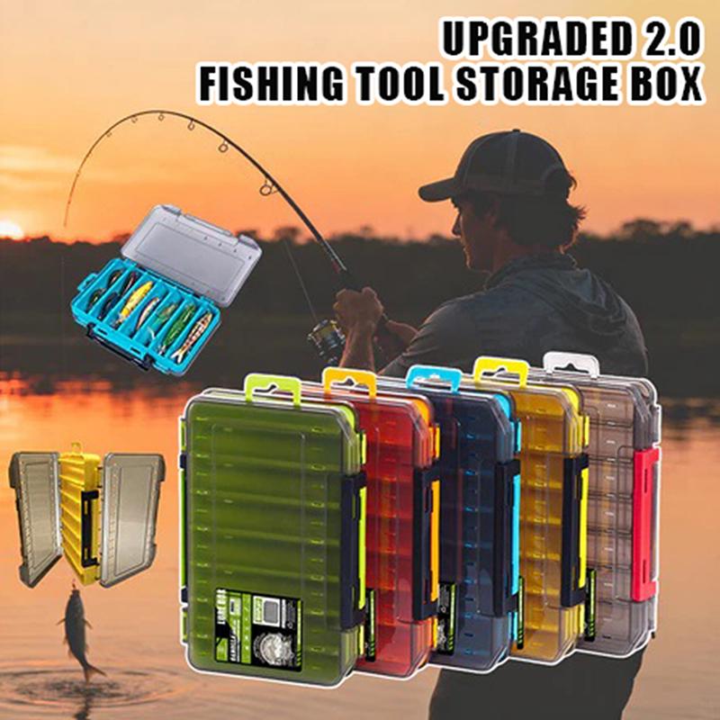 Fishing Hook Box - Dwustronne, kompaktowe pudełko na sprzęt wędkarski