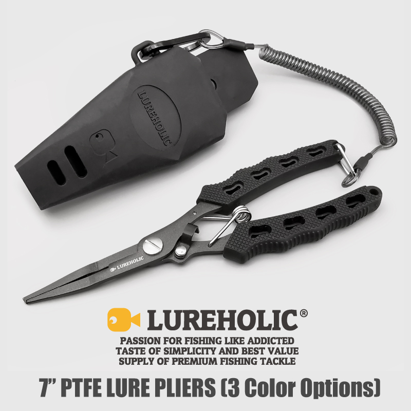 Fishing Hook Sharpener - Lureholic 7-calowe szczypce wędkarskie z powłoką