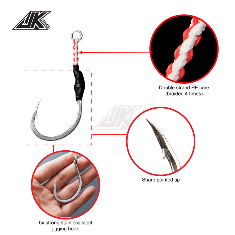 JK HVS Heavy Power Assist 7/0  – Fishing Hook Barbless recenzja i cena